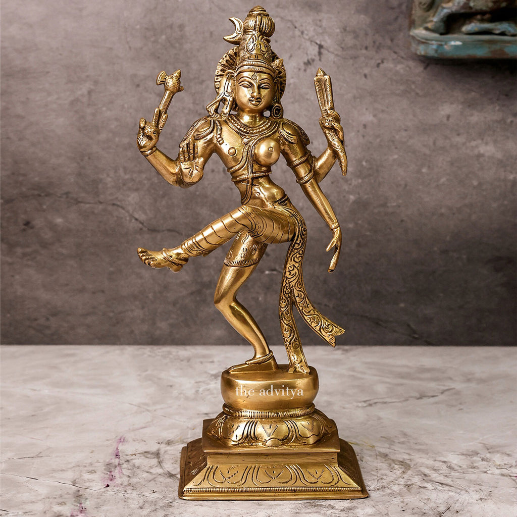 Mahadeva,Maheshvara,Neelakantha,Mrityunjaya,Kailashapati,shiv,Bholenath,Brass Ardhanarishwara Sculpture
