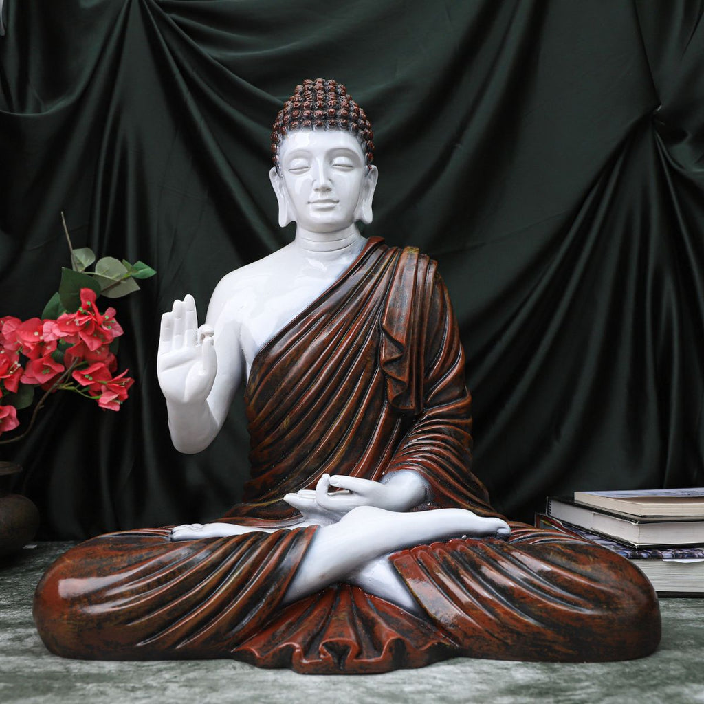 Resin Big Brown Buddha Statue
