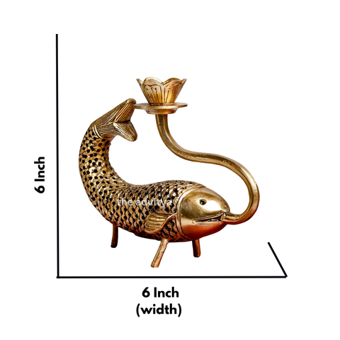 Vintage Fish Candle Stand