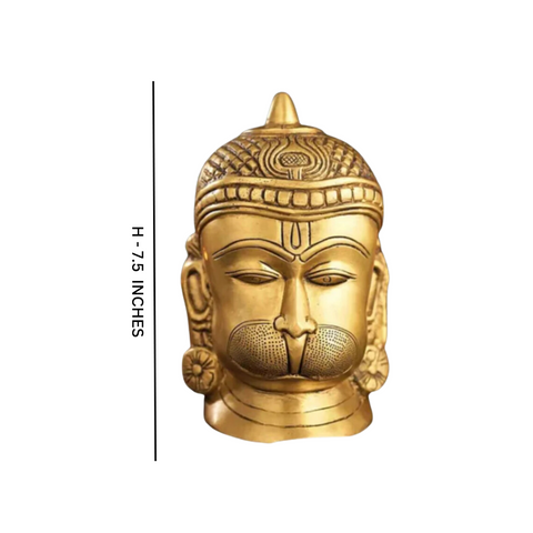 VeerHanumanta,Vayu Putra,Pawan Suta,Bajrangbali,Marutinandan,Brass Engraved Hanuman Statue