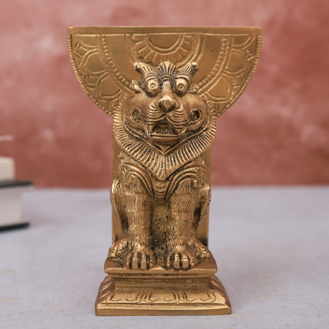 Brass Yali Visting Card Holder