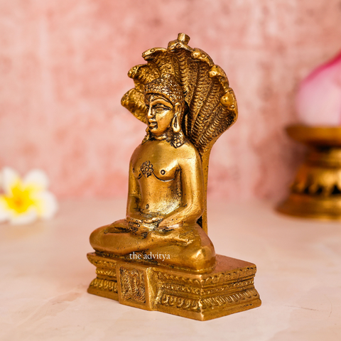 Brass Mahaveer Swami Idol