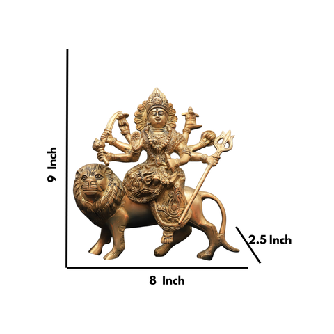 Brass Divine Durga Statue