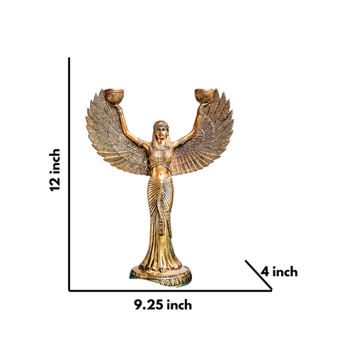 Vintage Egyptian Goddess Candle Stand