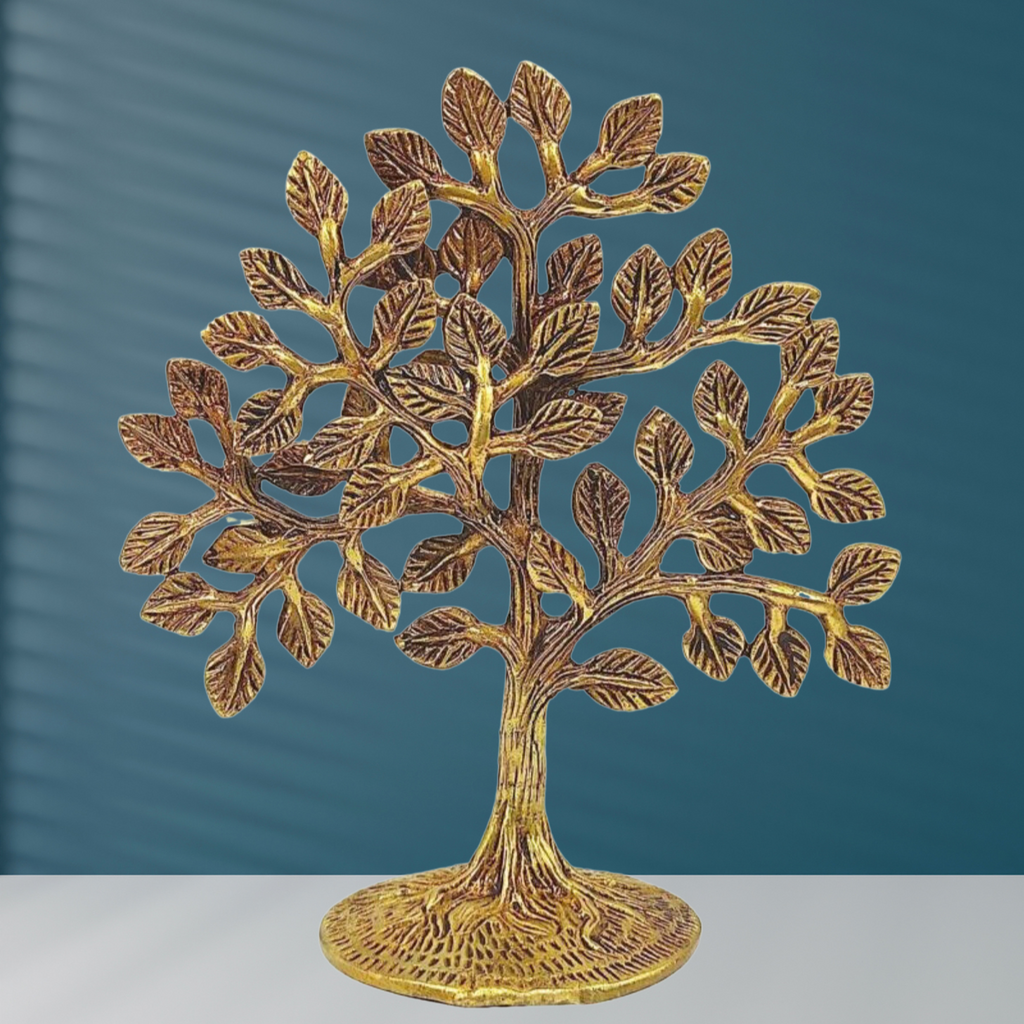 The Spiritual Living Small Kalpavriksha Tree of Life in Brass