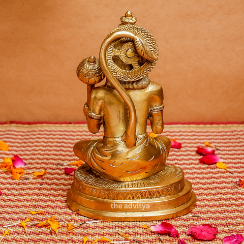 Brass Hanuman statue with Gada