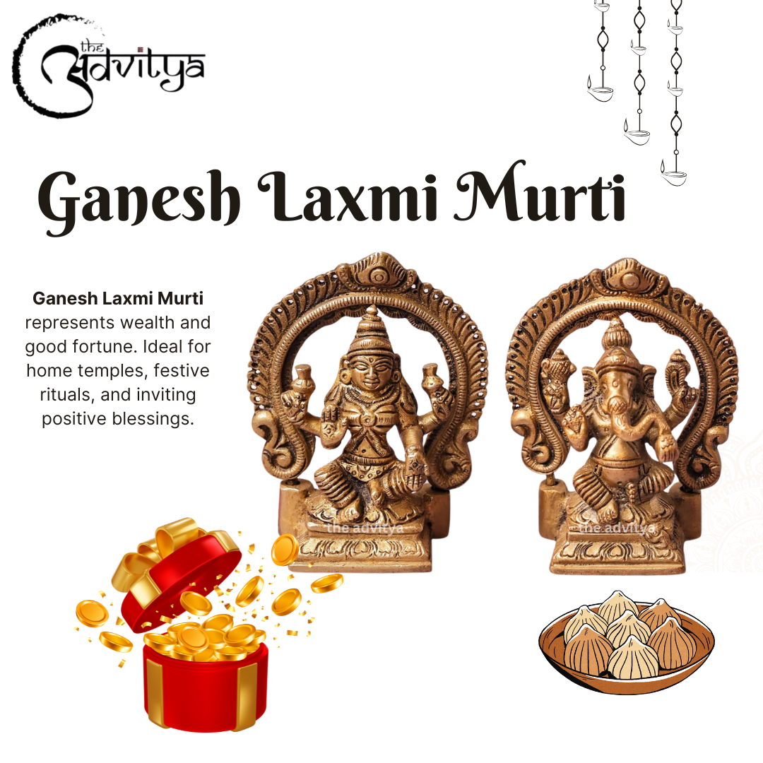 The Hidden Meanings behind Common Symbols in Ganesh-Laxmi Murtis