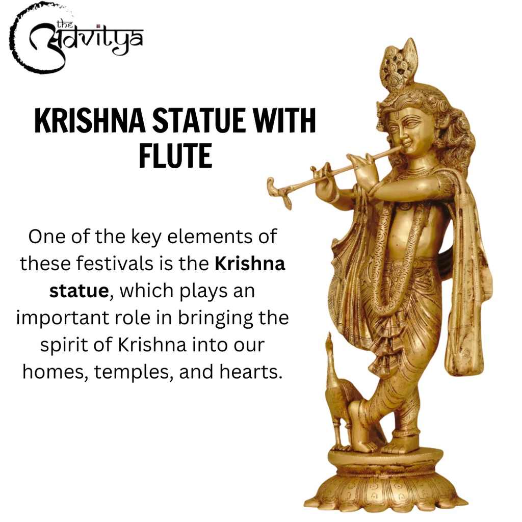 The Role of Krishna Statues in Festivals and Celebrations