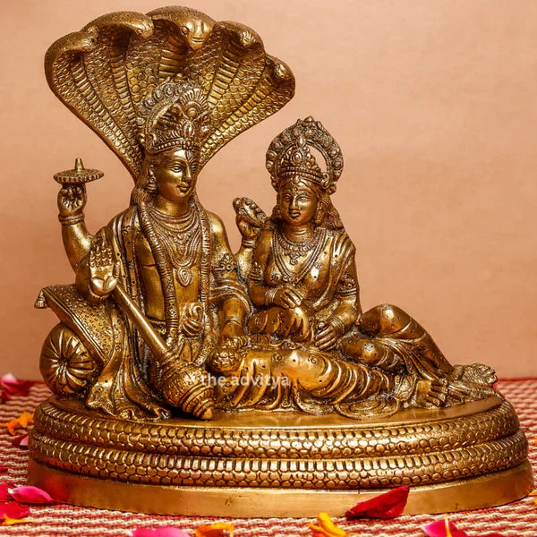Premium Vishnu and Lakshmi Idol for Parama Ekadashi Vrat Worship