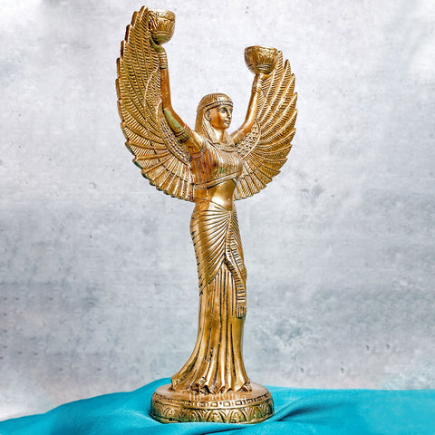 Vintage Egyptian Goddess Candle Stand