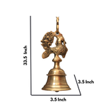 Brass Peacock Hanging Bell