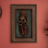Wooden Musician Apsara Wall Art Frame