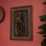 Wooden Musician Apsara Wall Art Frame