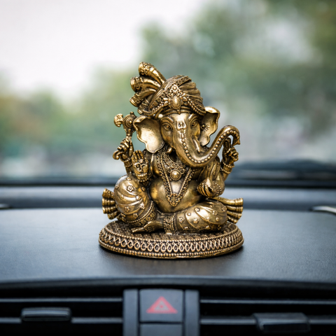 Superfine Pagdi Ganesh in Brass