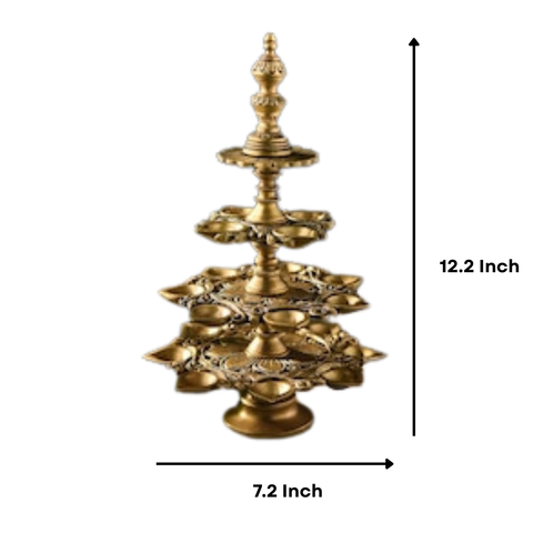 Brass Annam Vilakku Lamp/Diya for Pooja Rituals