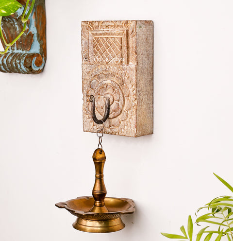 Rustic Indian Wooden Wall Hook