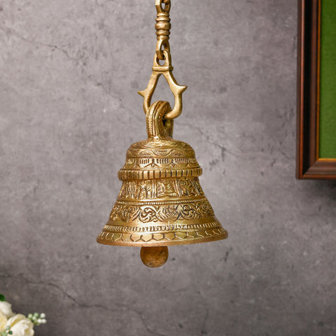 Sankh Bells,Vedic Bell,Temple Bell,Spirtual Bell,Shanti Bell,Satsang Bell,Durga Hanging Bell