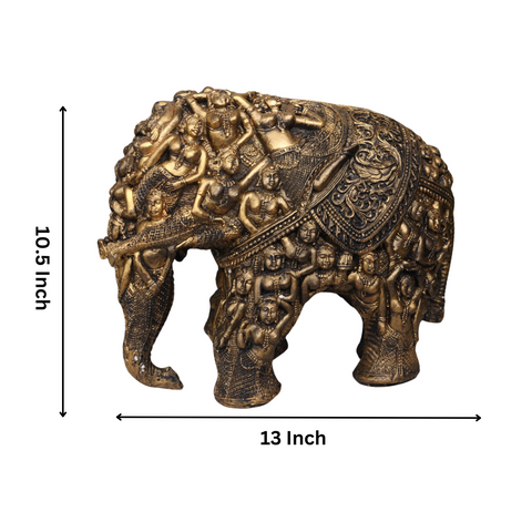 Resin Elephant Decorative Showpiece