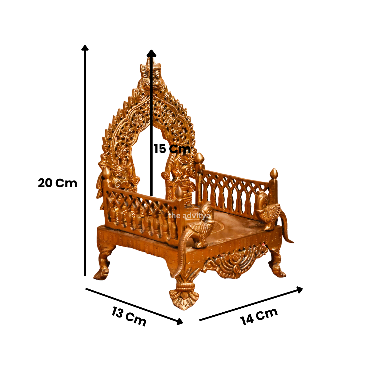 Brass Yali Singhasan