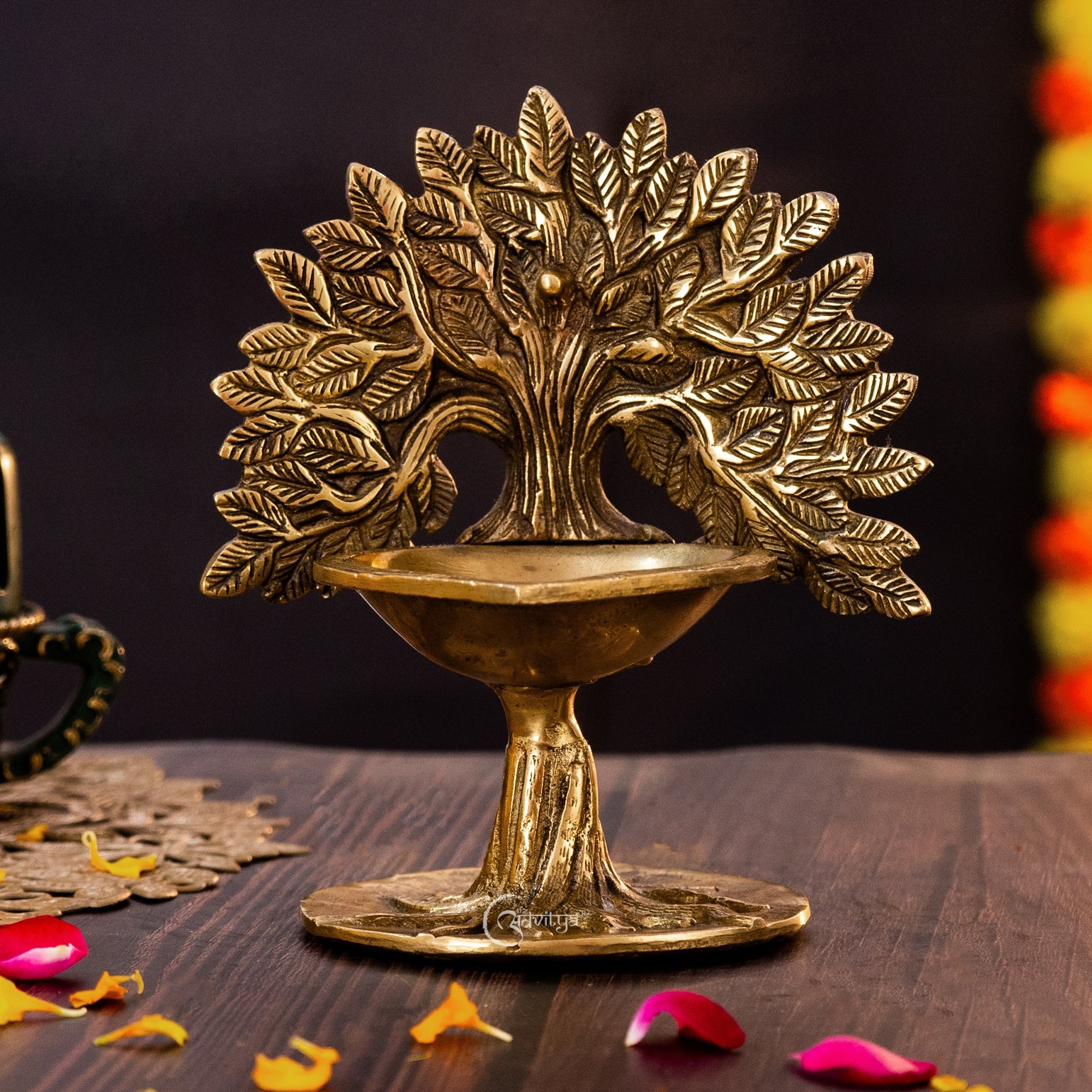 Brass Kalpavriksha Diya