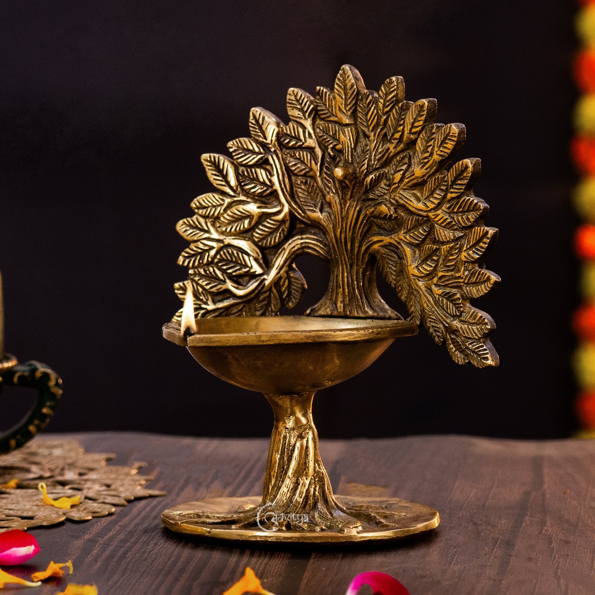 Brass Kalpavriksha Diya