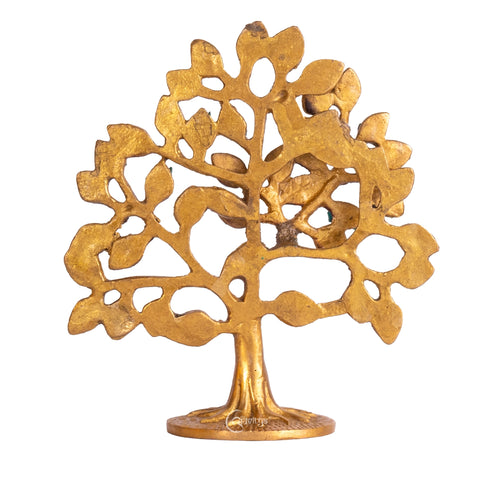 Mosaic Small Kalpavriksha Tree of Life in Brass