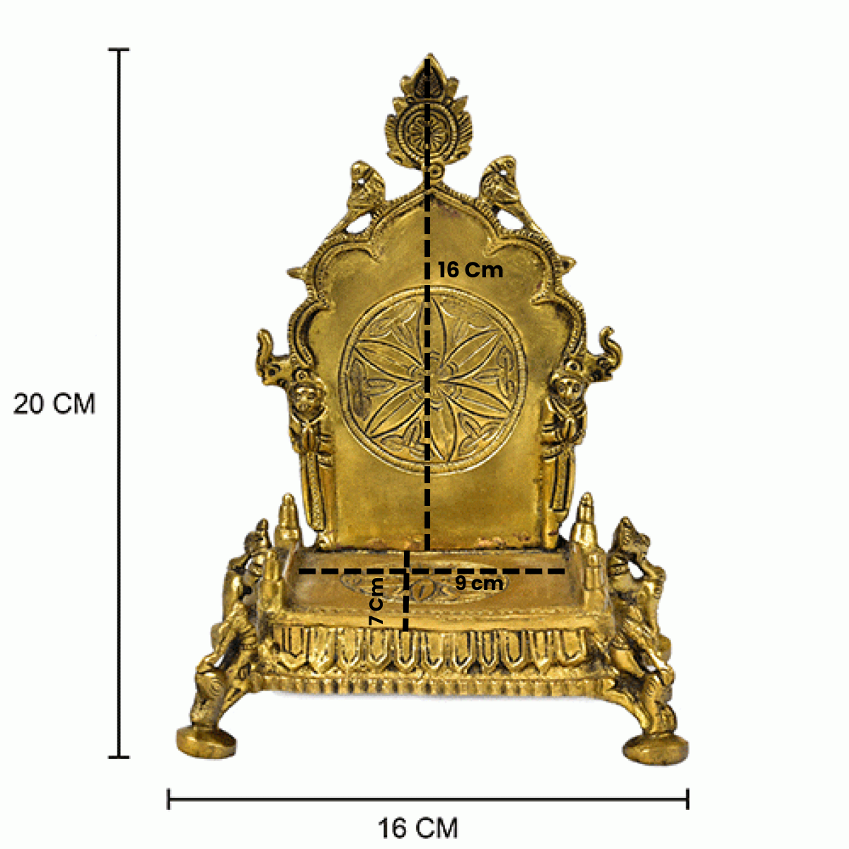 Chakra Brass Singhasan - God Throne