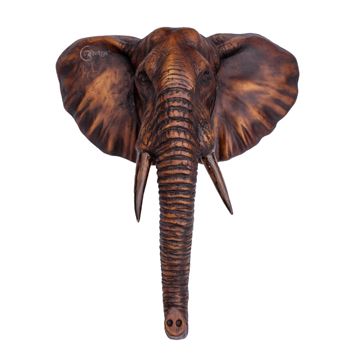 Thai Elephant Head Sculpture Wall Art 