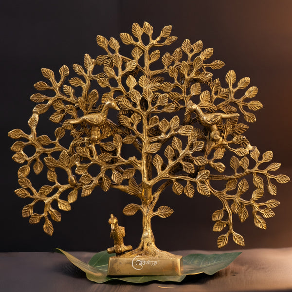 Brass Kalpavriksha Tree with Birds