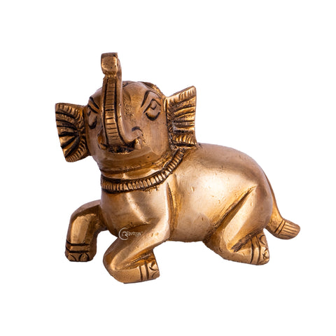 Brass Elephant Pair