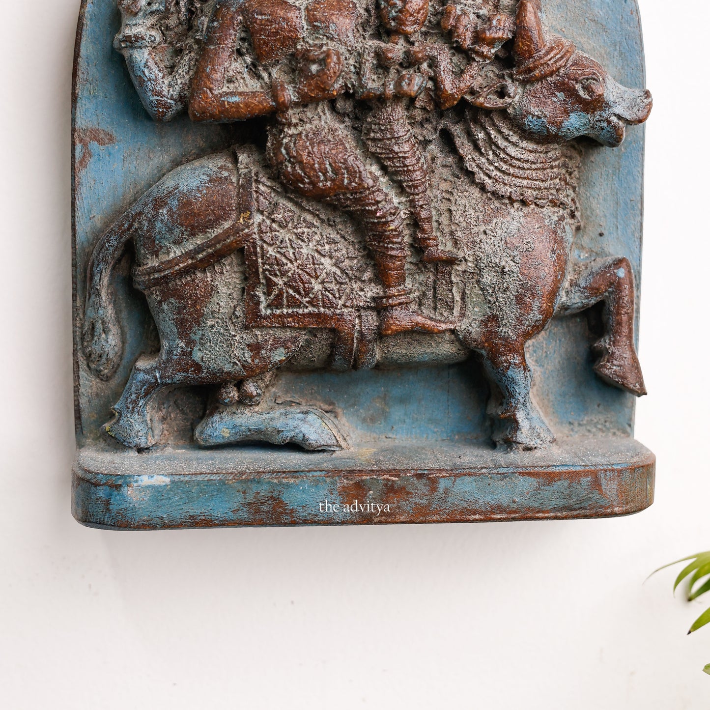 Vintage Wood Wall Hanging Of Ayyanar