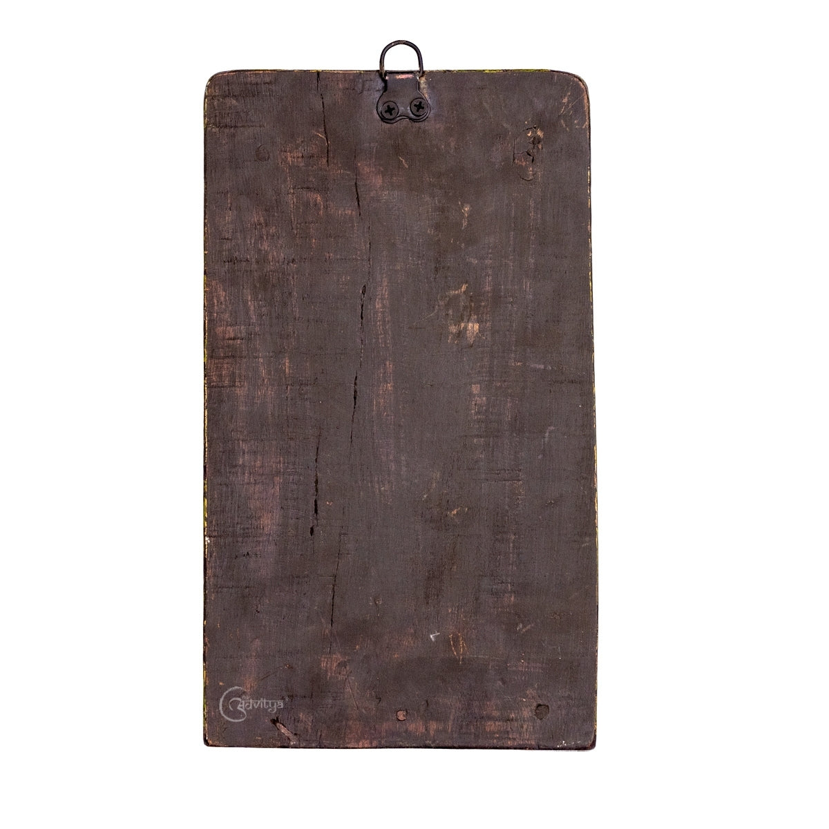 Wooden Laxmi Carved Panel  (Multicolor)