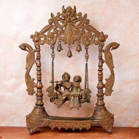 Radheshyaam,Madhavrada,Radha-Krishna,Yamunakrrishna,Lord Krishna and Goddess Radha on Swing