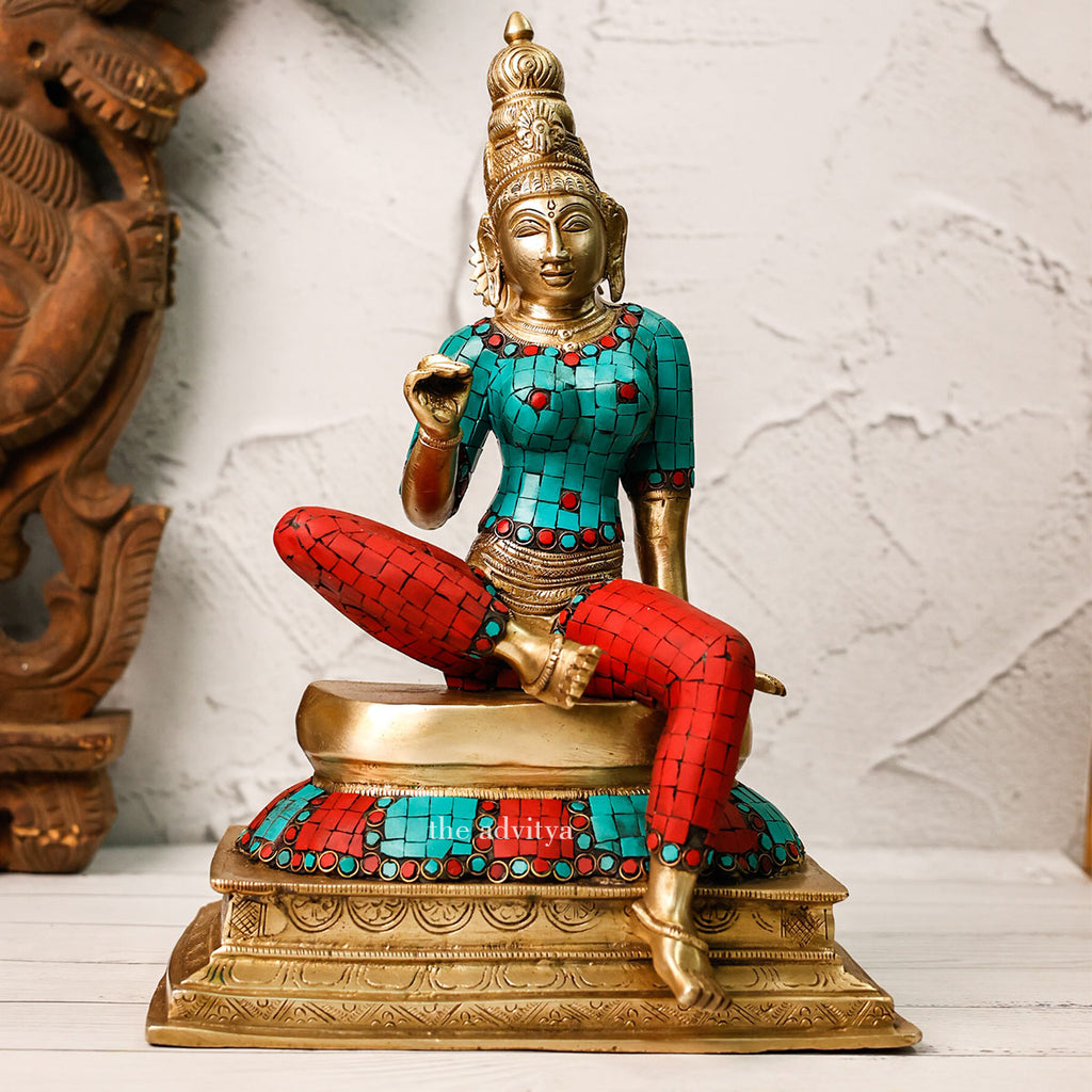 Vintage Devi Parvati in Abhaya Mudra