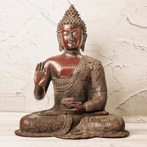 Tathagatah,Siddhartha Gautama,Supreme Buddha,Gautam Buddha,BrownAntique Buddha