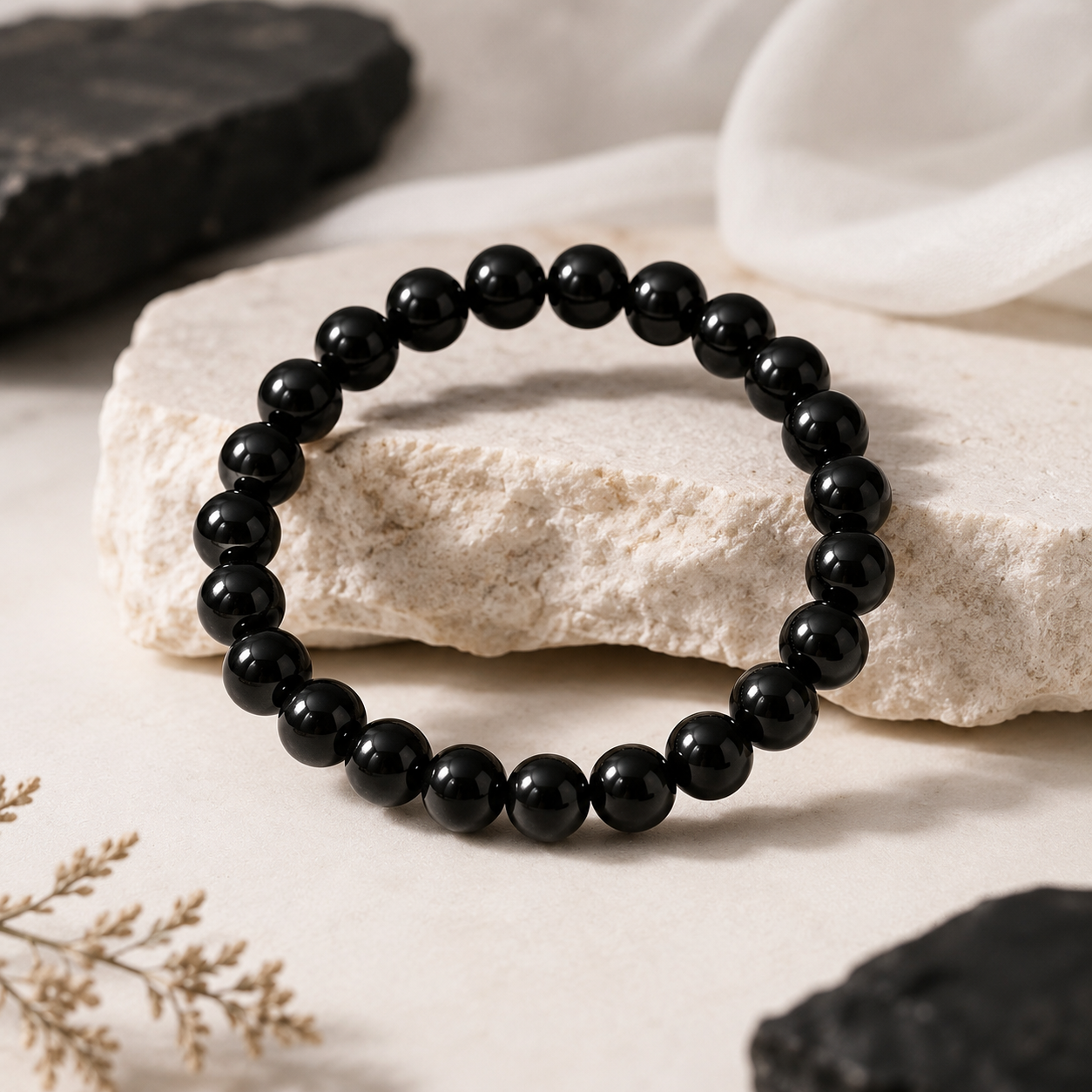 Natural Onyx Bracelet for Protection, Strength & Inner Stability