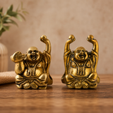 Brass Laughing Buddha Idols
