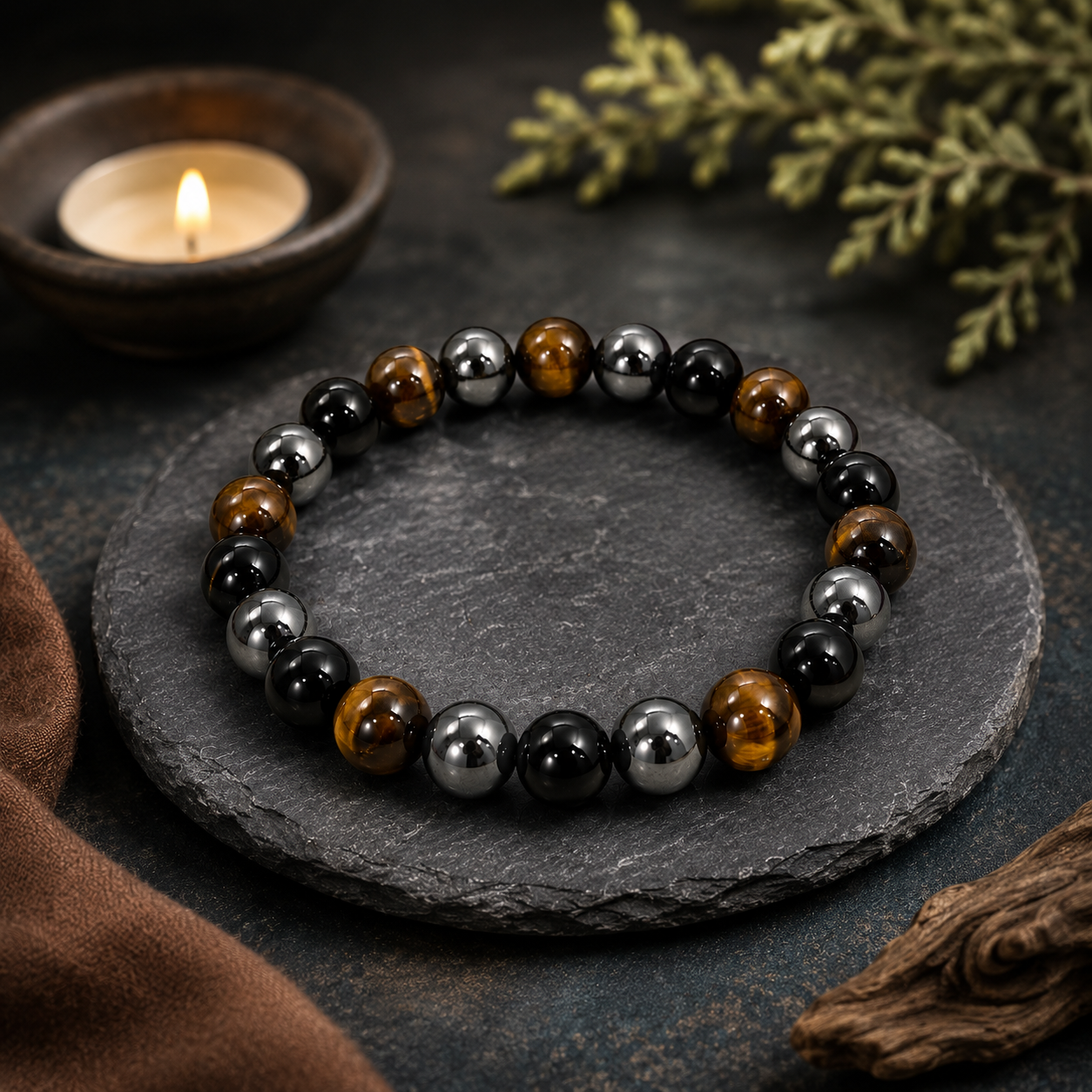 Multi-Stone Bracelet for Confidence, Protection & Inner Strength