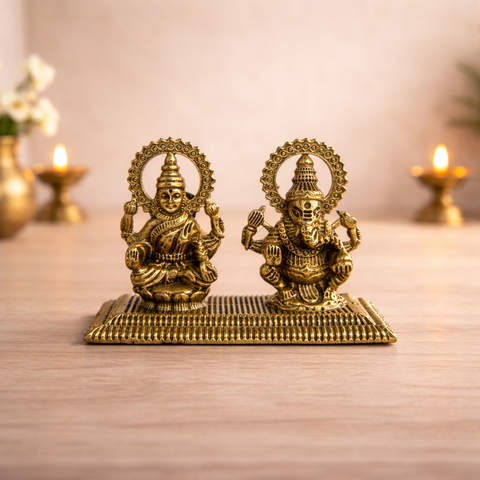 Superfine Lakshmi Ganesh Statue for Home Temple