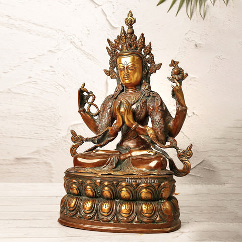 Brass Tara Hindu Deity Statue