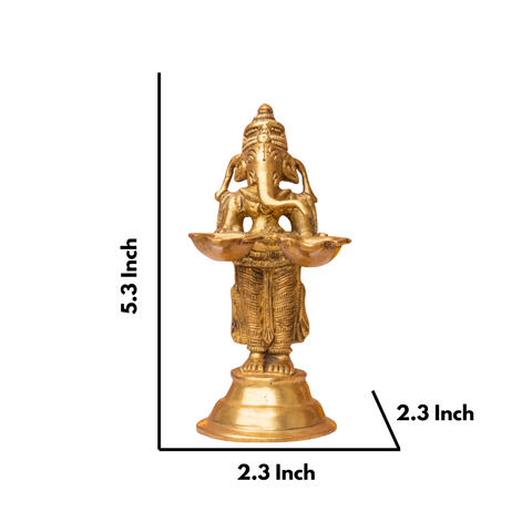 Lord Ganesha Aarti with 2 Diya