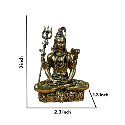 Shiva Murti | Brass Superfine Finish | Serene Meditation Form | 3
