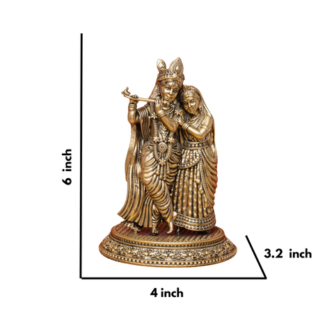 Superfine Radha Krishna Brass Statue ( Big )
