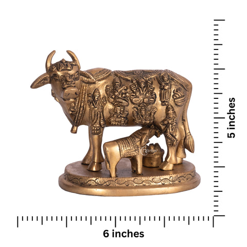 Kamdhenu Cow and Calf Vastu Idol