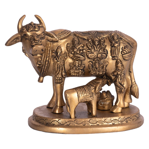 Kamdhenu Cow and Calf Vastu Idol