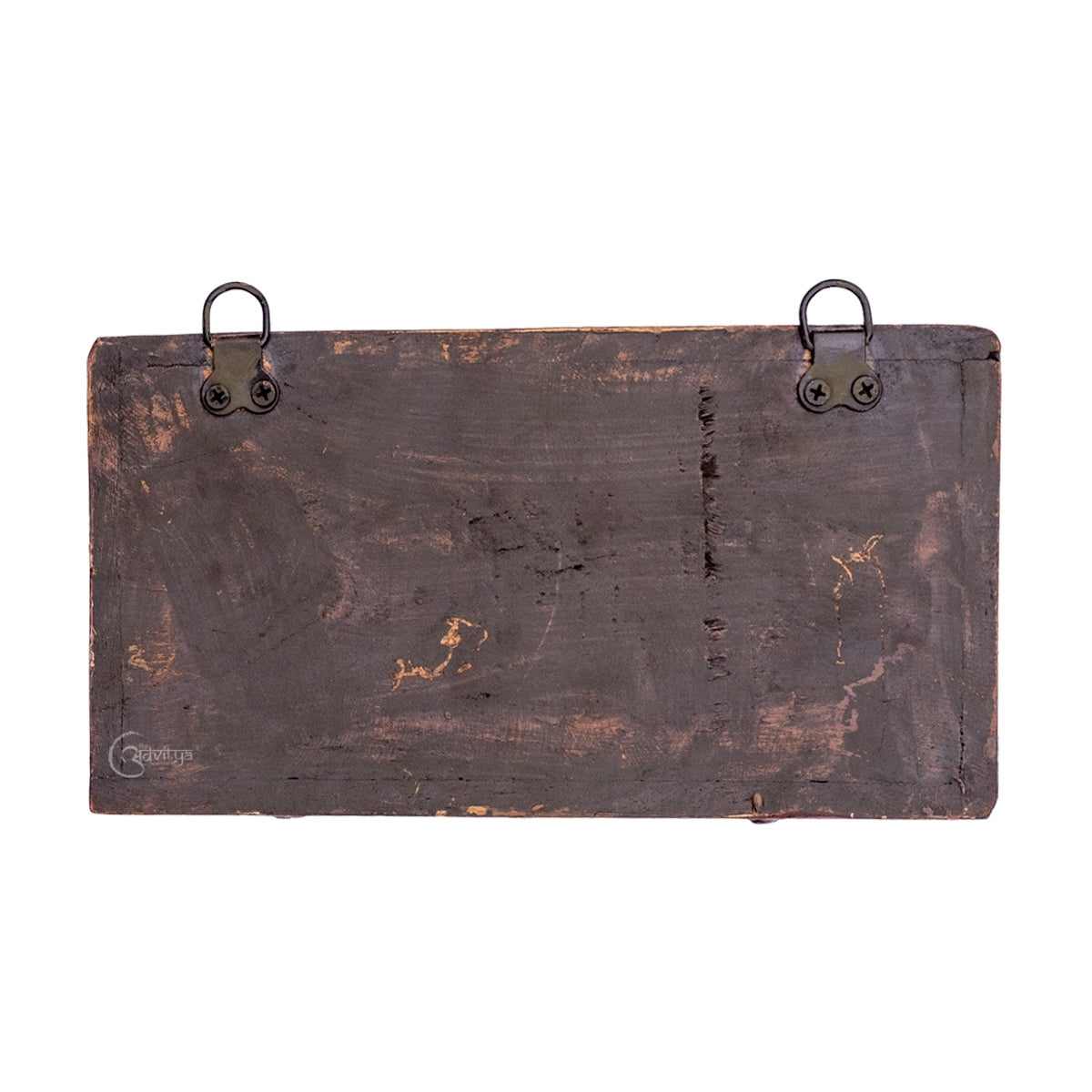 "Wooden Gajah (Elephant) Carved Wall Panel "