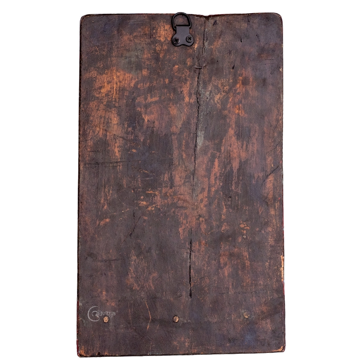 Wooden Lord Khandoba/Shiva Vintage Wall Panel