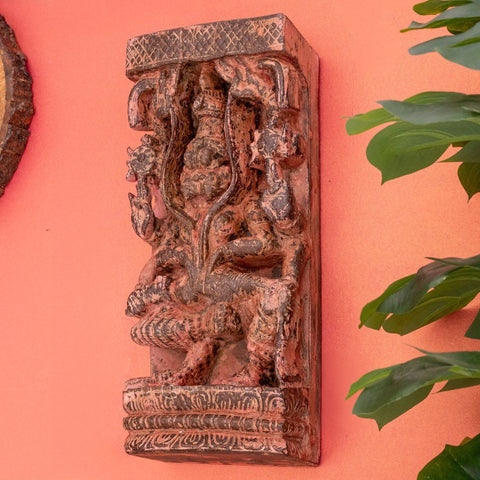 Wooden Narasimha Statue Hanging
