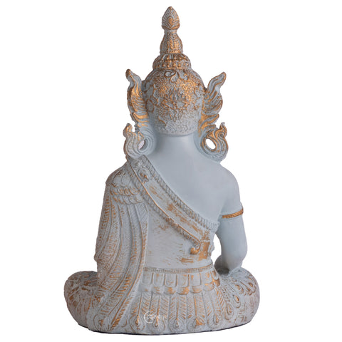 Resin Gautam Buddha Statue (Pastel Green)