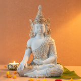 Resin Gautam Buddha Statue (Pastel Green)